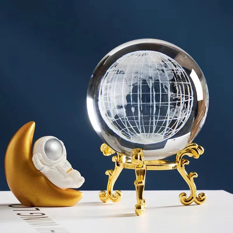 NEW 2022 80mm size Transparent crystal glass sphere K9 clear crystal glass ball improve office home feng shui