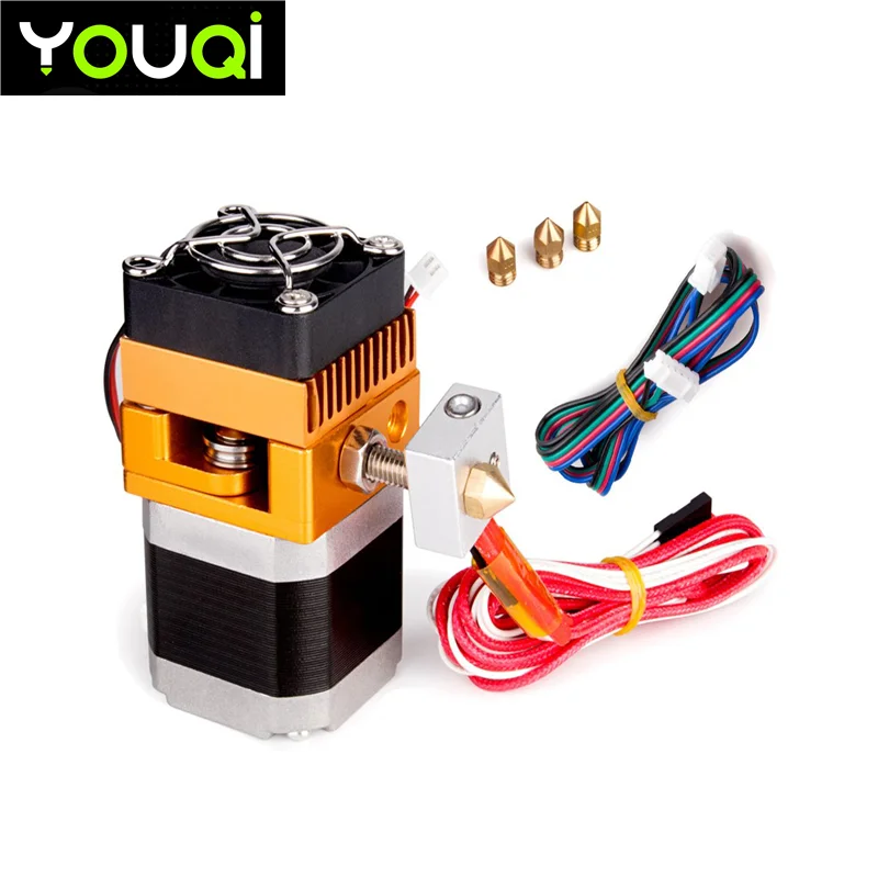 3D принтер YouQi DIY-полностью металлический Собранный-.4 мм сопло печатающая головка MK8 экструдер