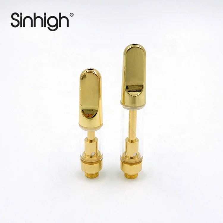  Sinhigh Customizer CBD Ceramic Vape Cartridges for Gold Metal Tip 0.5ml/1.0ml Electronic