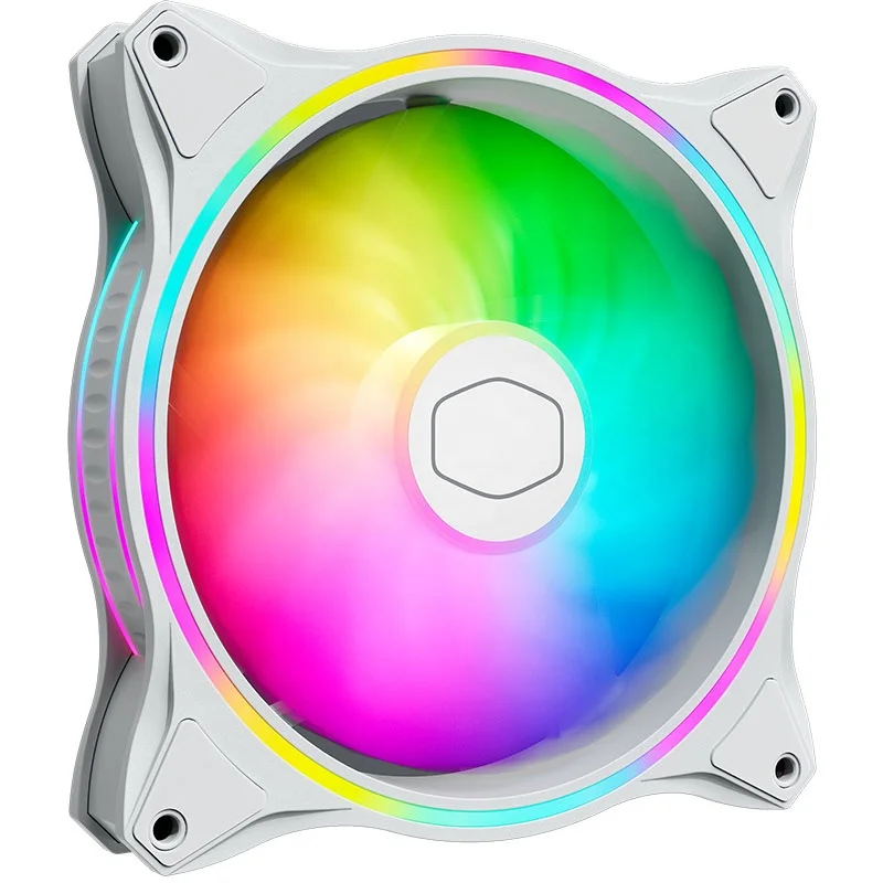 High quality white 140mm ARGB fan 5v 3pin RGB case fan RGB fan for cpu liquid cooler