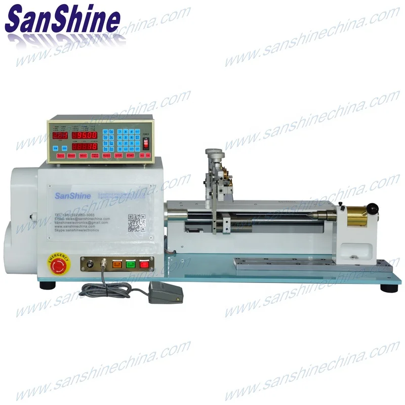 Single spindle CNC precision automatic high torsion long wire spread length thick wire bobbin winder