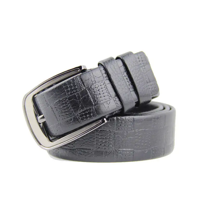 Whole Cowhide Cut Belt Alligator Belt Pin Buckle Belt Drawing To Sample Custom Wholesale