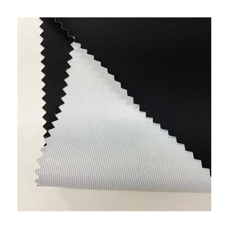 4 way stretch fabric 100% Nylon woven bonded release paper transfer coating and Tricot fabric
