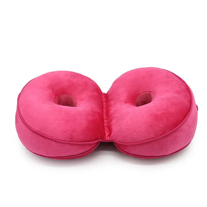 Latex Foam Beautiful Buttocks Lift Hips Up Seat Cushion Orthopedic Posture Correction Cushion Double Holes Rest Pillow