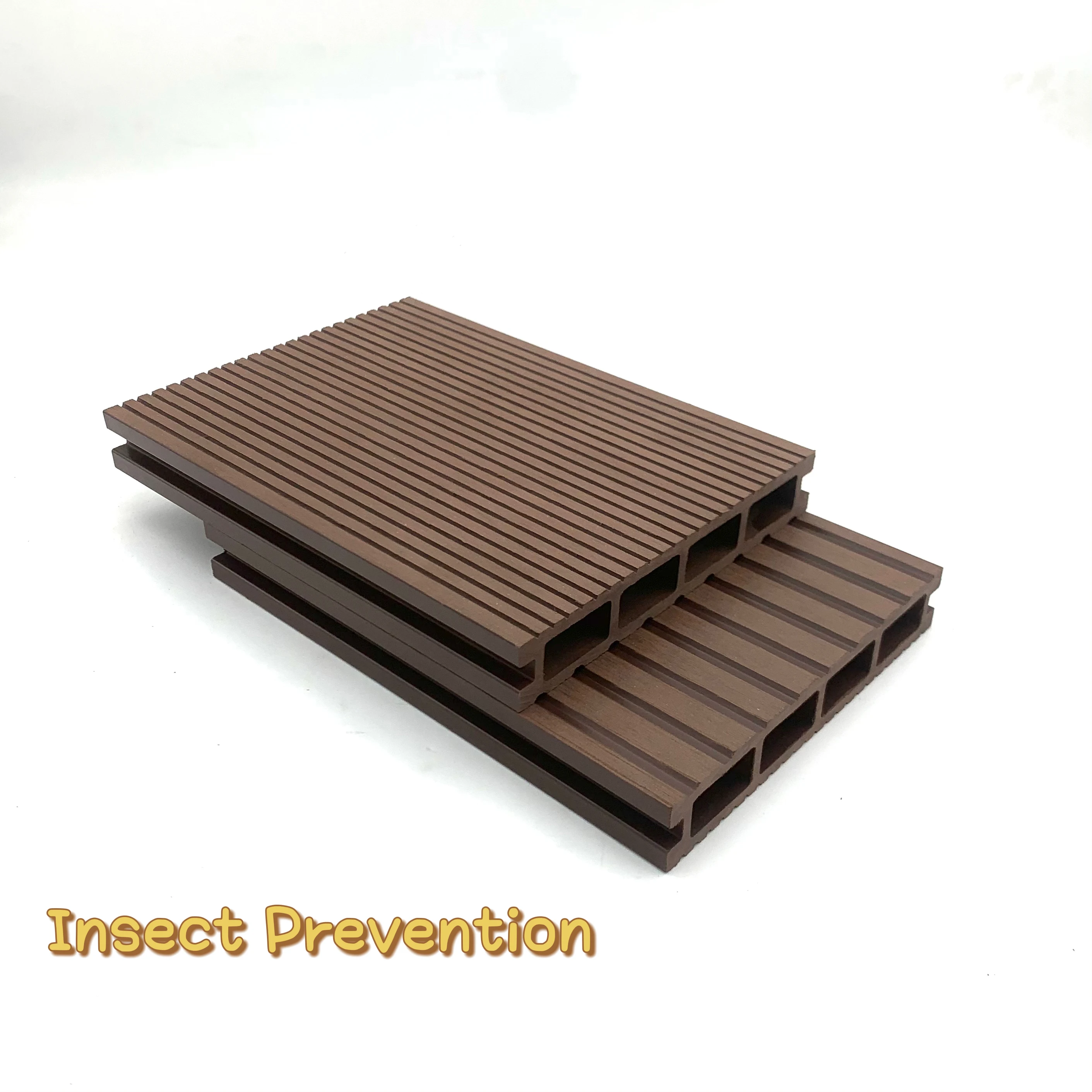 Co-extrusion WPC Decking Wood Plastic Composites Outdoor Decking Flooring
