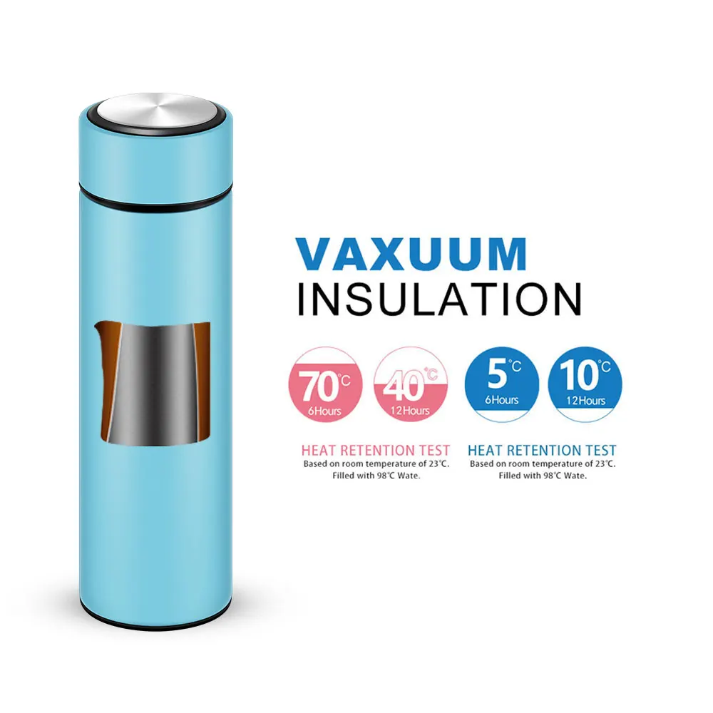 Wholesale matte black stainless steel insulated thermos metal travel water bottle