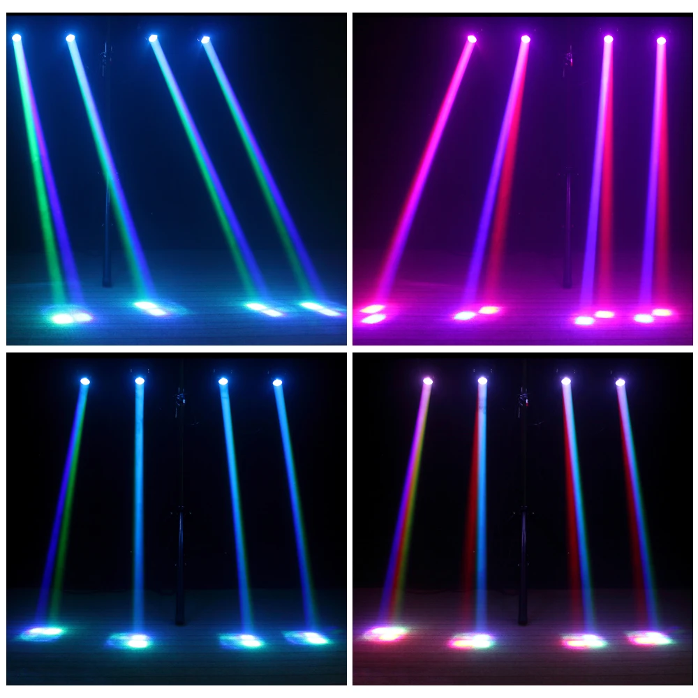 
U`King RGBW 4in 1 LED Beam Lighting Equipment Stage Moving Head Lights 