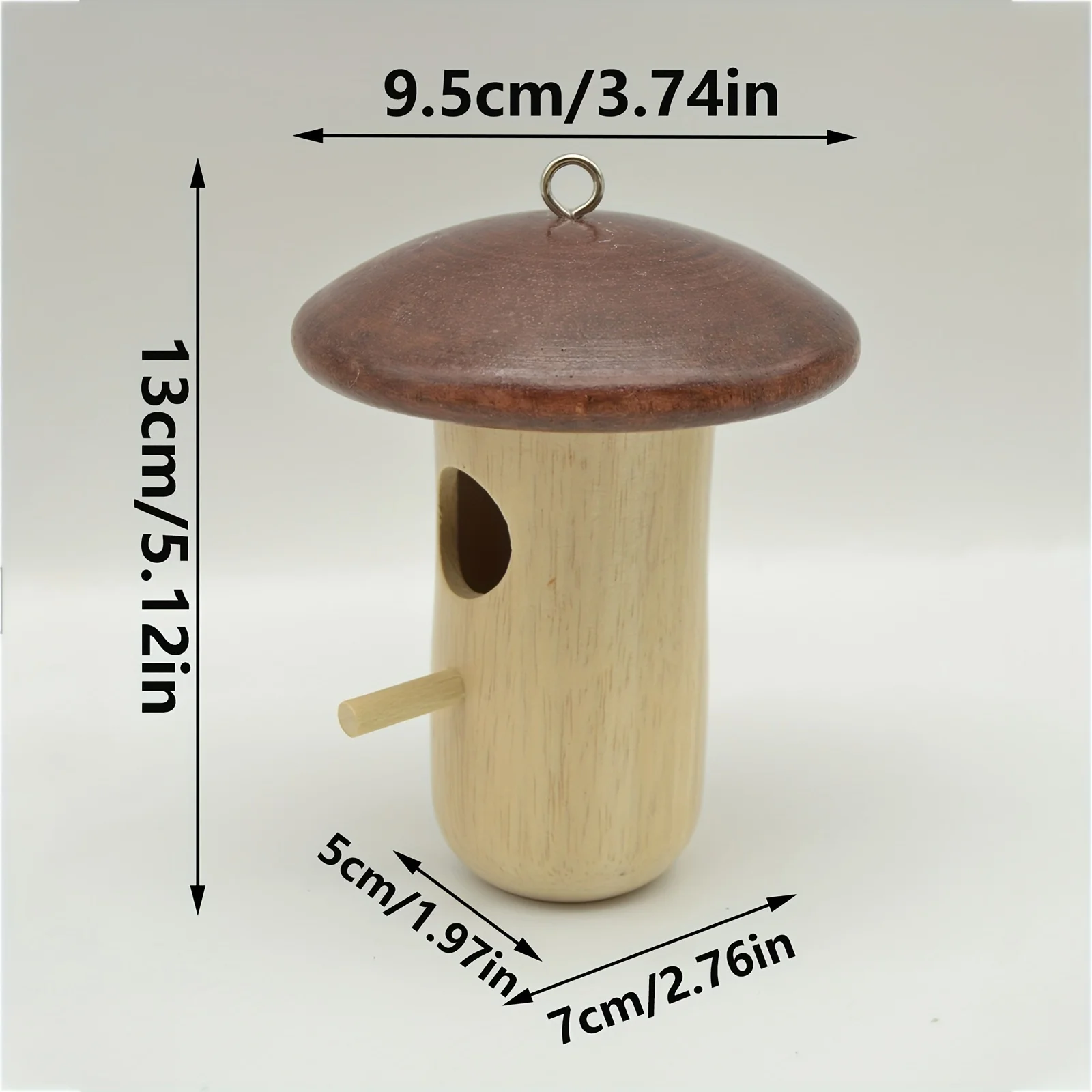 Fengzhi Factory Creative Garden Decoration Mini Wooden Hummingbird House Bird Feeder Beautiful Outdoor Hanging Craft made Pine