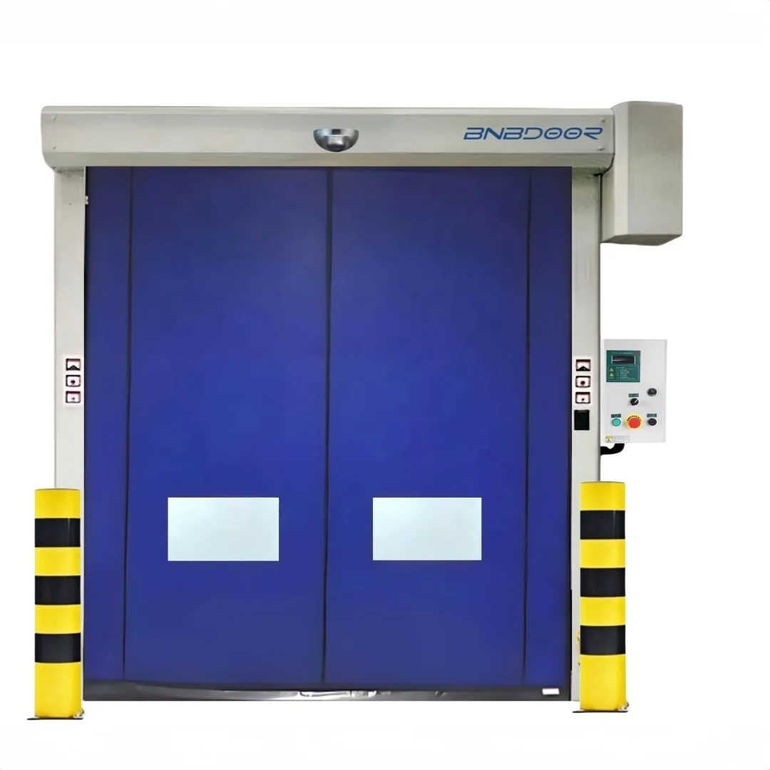 New Launch automatic electric industrial rapid roll up quick self repairable high speed pvc clean zipper door for clean room