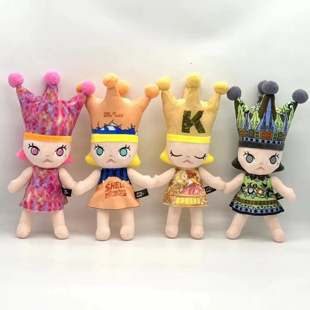 Spot Cross-border Sales Of Creative Cute Bow Tie Love Crying Doll Plush Doll