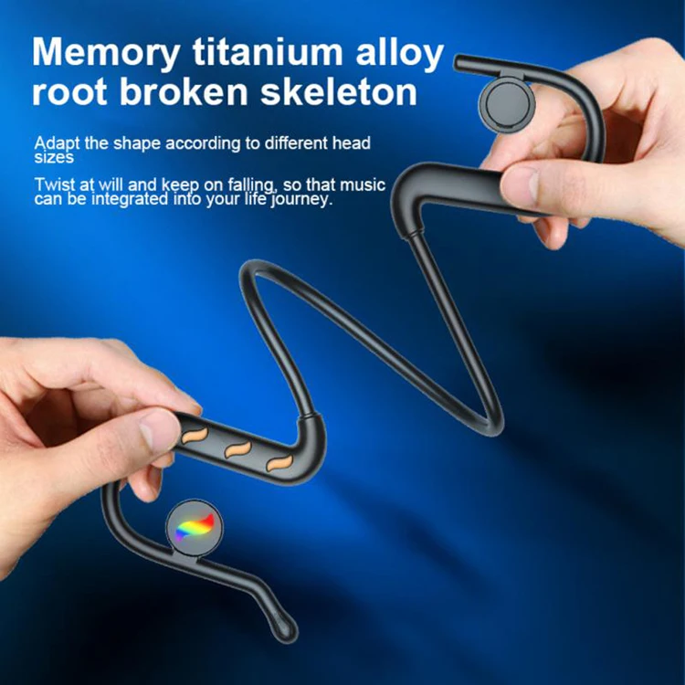 2022 new sports game wireless headset K89 bone conduction earphones with microphone hanging ear bone conduction hearing aid