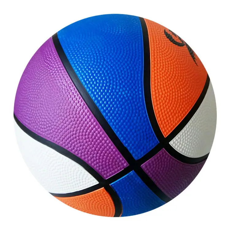 Hot Selling Custom Logo Size#7#6#5#3#1 Rubber Basketball Black