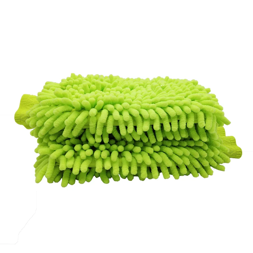 Super Soft Microfiber Chenille Car Wash Mitt Dish Usage Comfortable Hand Towel for Car Cleaning and Washing