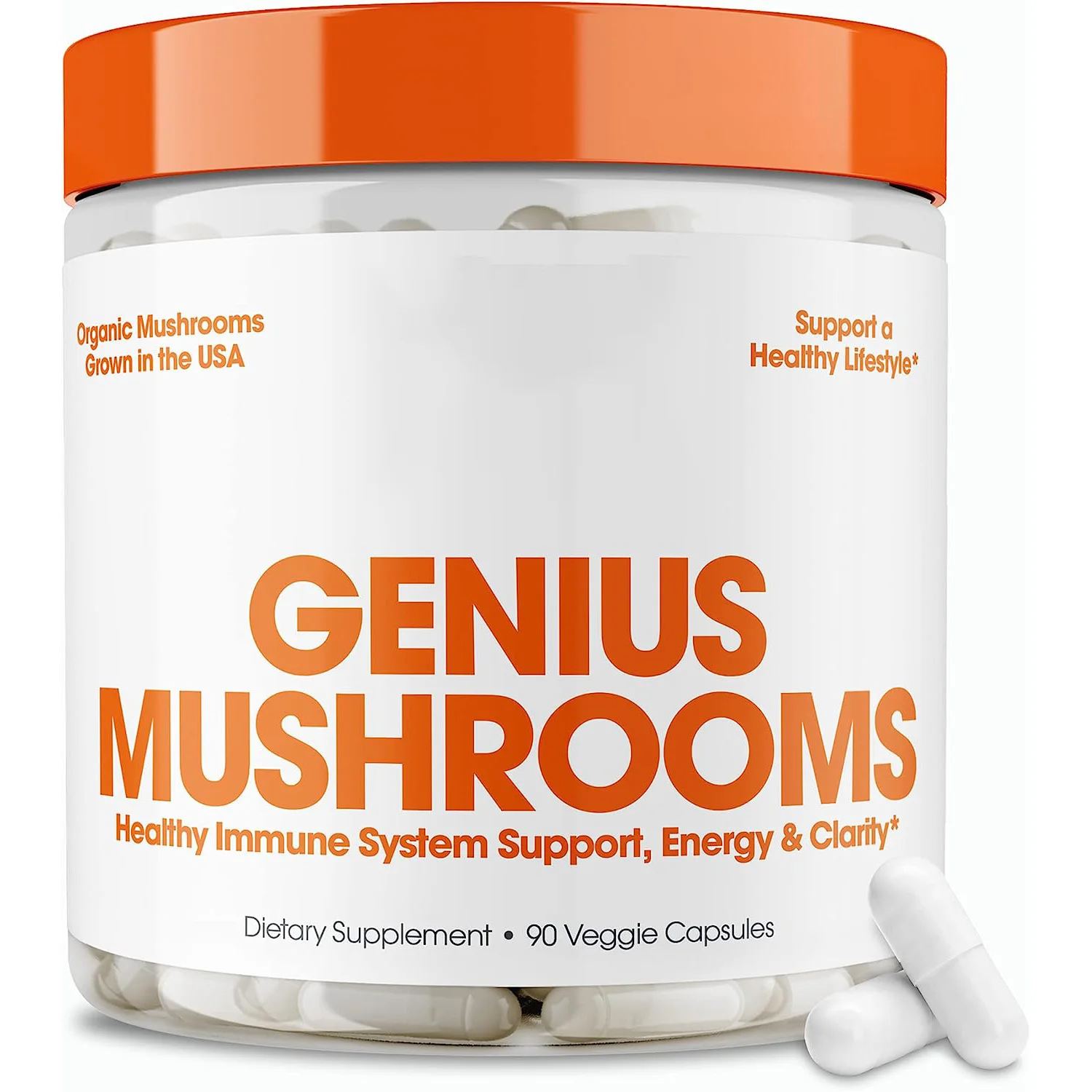 Wholesale Lions Mane Genius Mushrooms Healthy & Longevity Liver & Kidey Support Naturally Lion Mane Mushroom Capsules