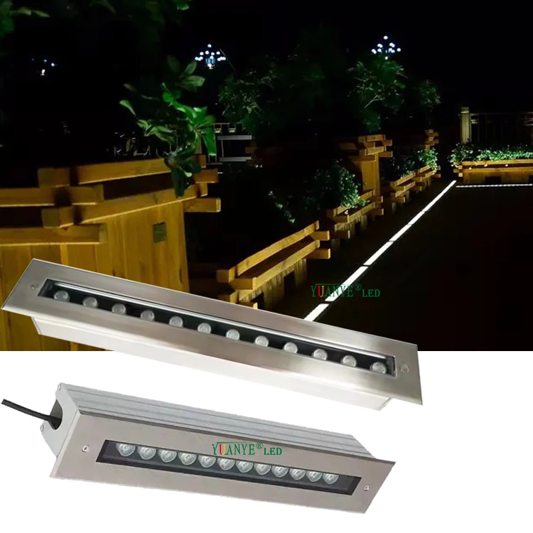 Yuanyeled Ik10 1Ft 2Ft 3Ft Ip67 линейный светодиодный подземный свет Dc24V Ac100V 265V Dmx управление для сада виллы
