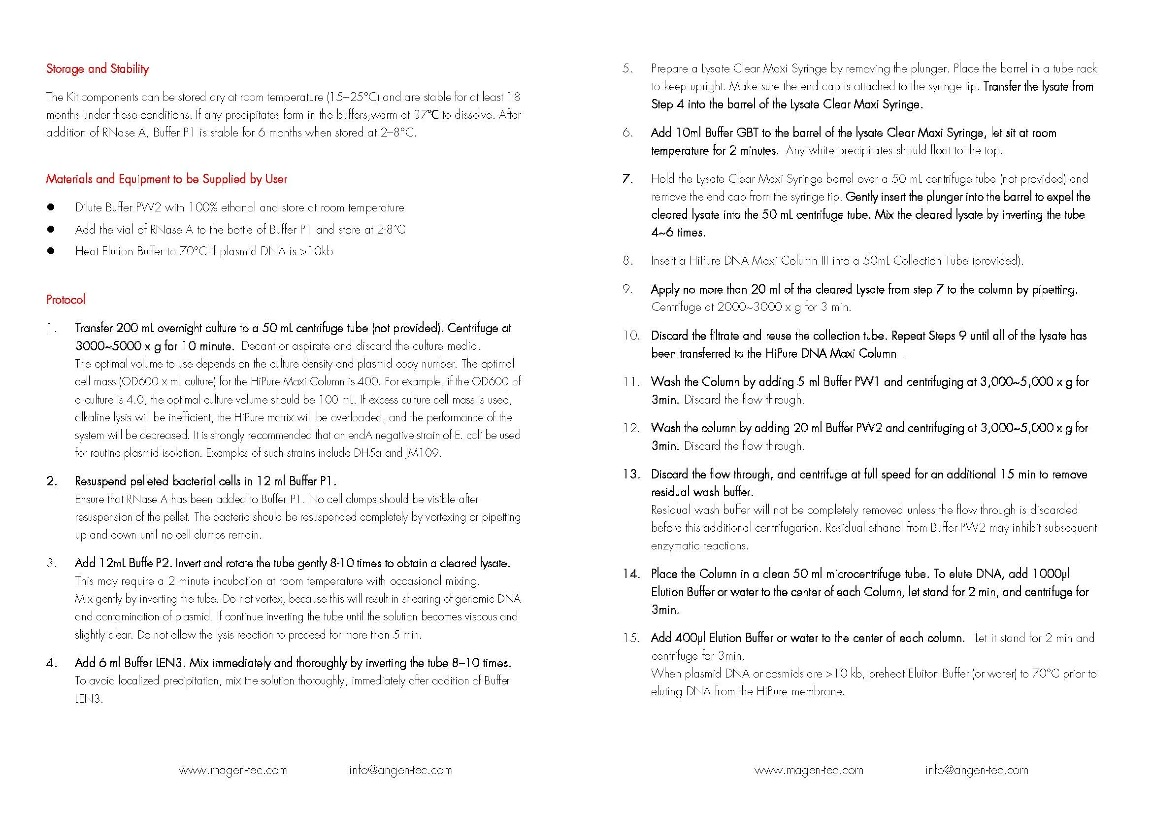 HIPure Fastfilter Plasmid Maxi Kit, P1014,  purification of plasmid dna DNA extraction kit