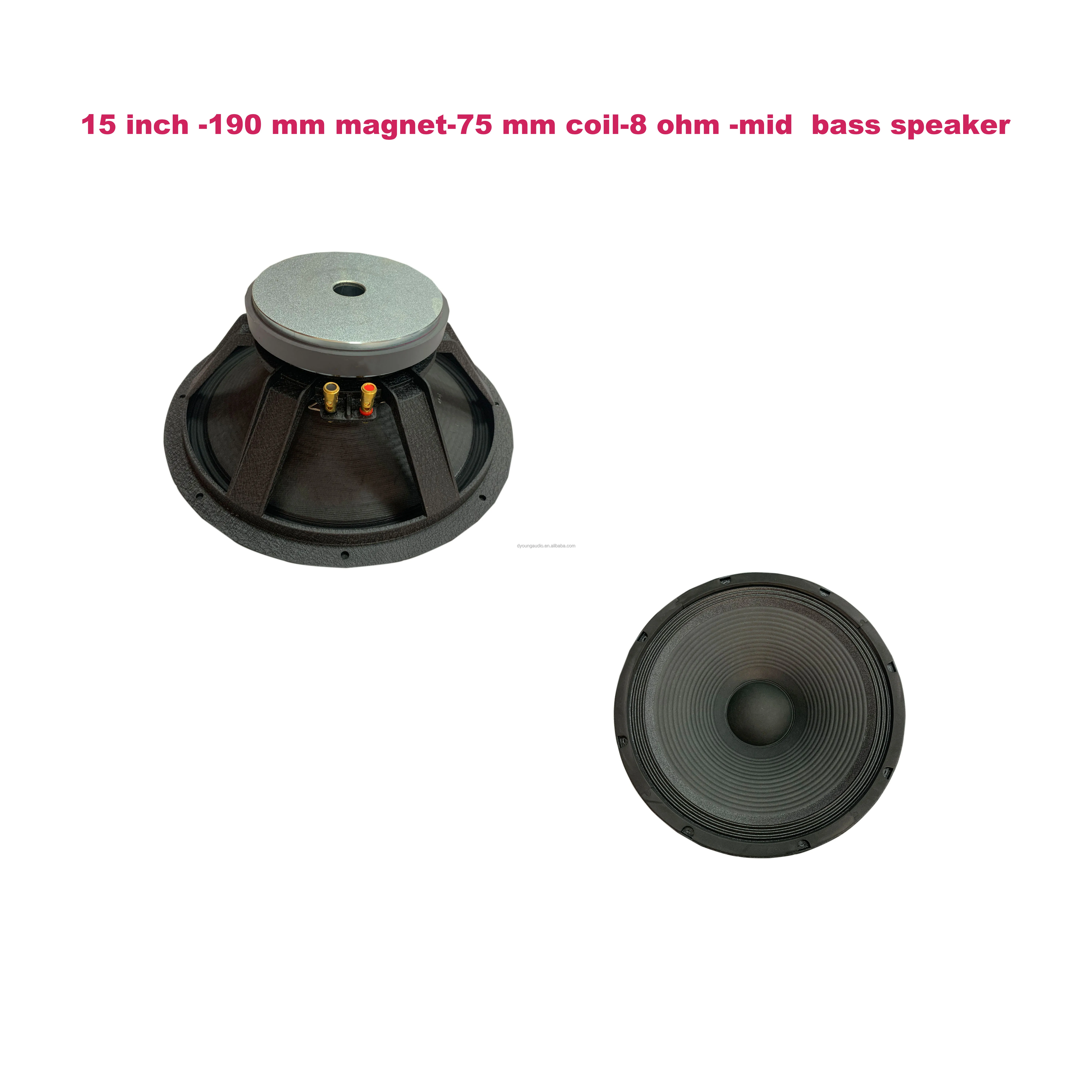 15  inch 75 mm copper coil mid bass srx715 srx725 speaker system cheaper price high quality  woofer