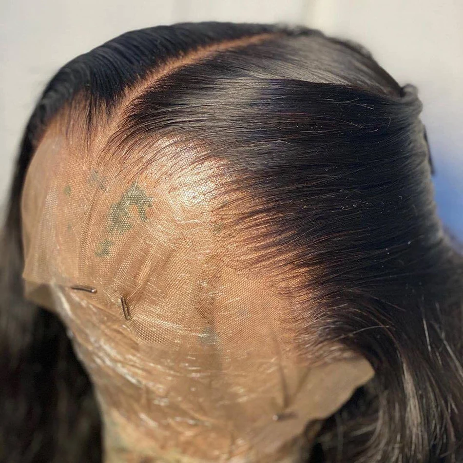 Wholesale 10A Natural Swiss Pre Plucked Full Lace Wig With Baby Hair Raw Indian Virgin Cuticle Aligned Human Hair Lace Front Wig