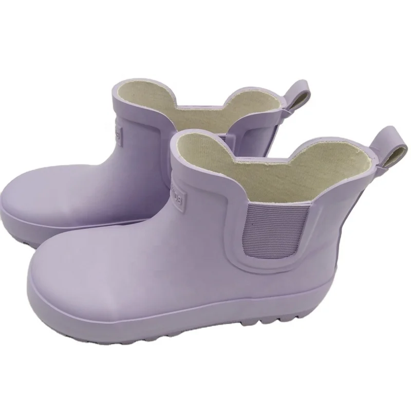 Designer Rain Boots Custom Logo Rubber Rain Boots Safety Skid Non-slip Kids Rainboots