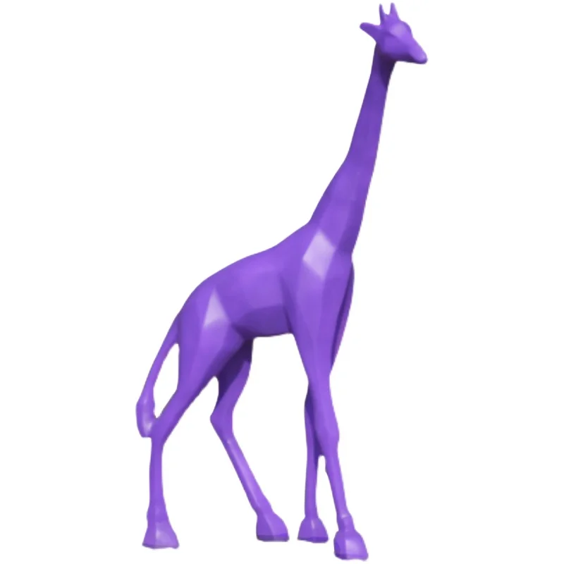 Custom Fiberglass  Giraffe Sculpture  Decor Garden Resin Craft Statue Custom Section square Park Decoration