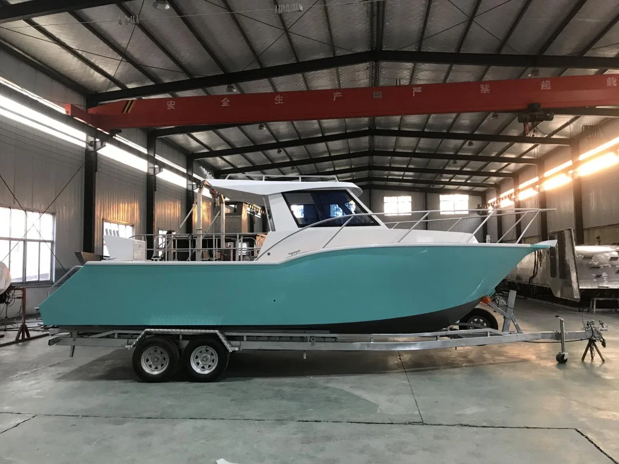 Австралия 8 1 м Profisher алюминиевая сварная каюта лодка морская спортивная яхта с подбортным двигателем для продажи