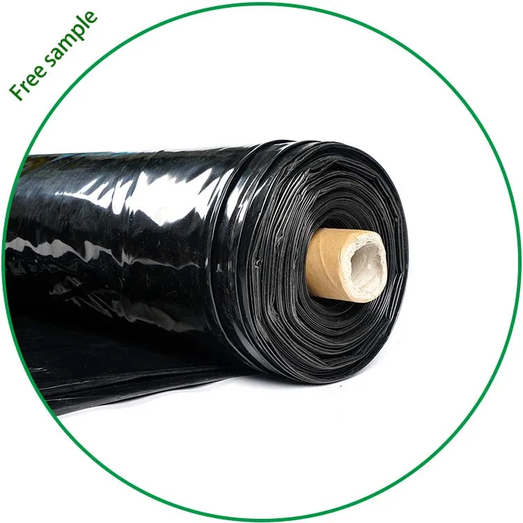 Plastic Black Polyethylene Film Roll For Construction Builder Film Construction Plastic Covering Film Roll Price
