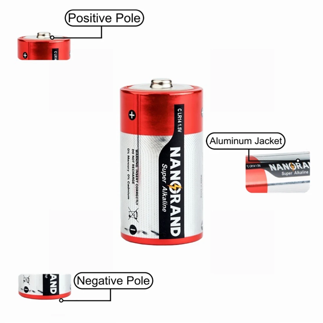 Low price C LR14 1.5v alkaline dry cell battery with long battery life
