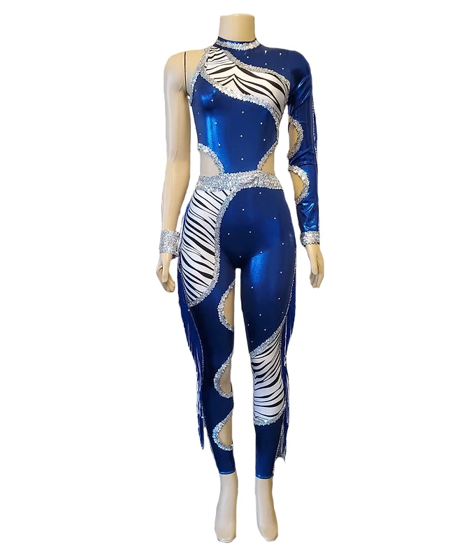 Custom Sublimation Tassel Majorette Dance Uniforms Polyester Tight Clothing  Rhinestones Sequins Dance Costumes