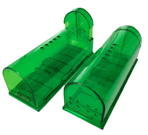 Plastic Mouse catching box transparent Mouse Trap humane mouse traps