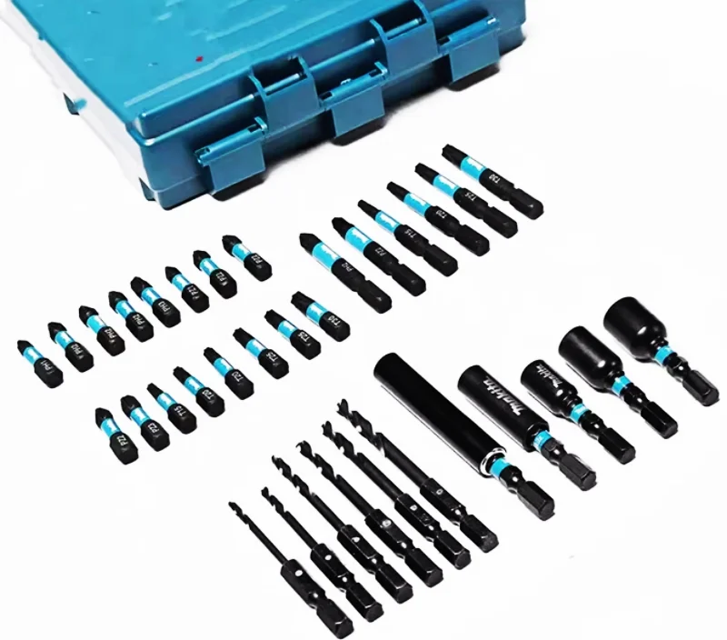 43pcs Original Makita accessory set of drills, household electric screwdriver, drill bit driver set, hexagonal screwdriver head