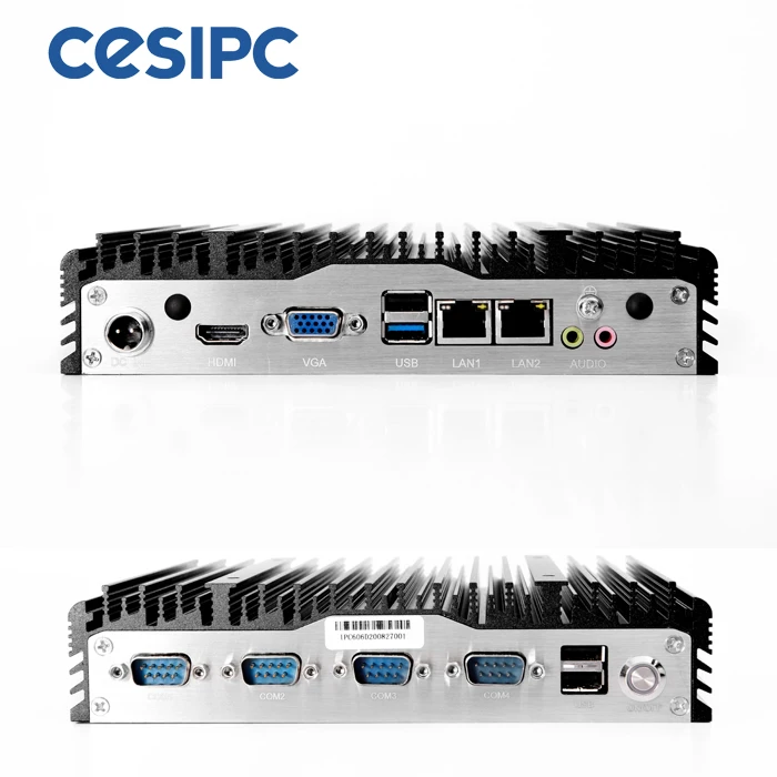 Latest Industrial J1900 2 Ethernet 12v Micro PC Fanless Mini PC Desktop Computer