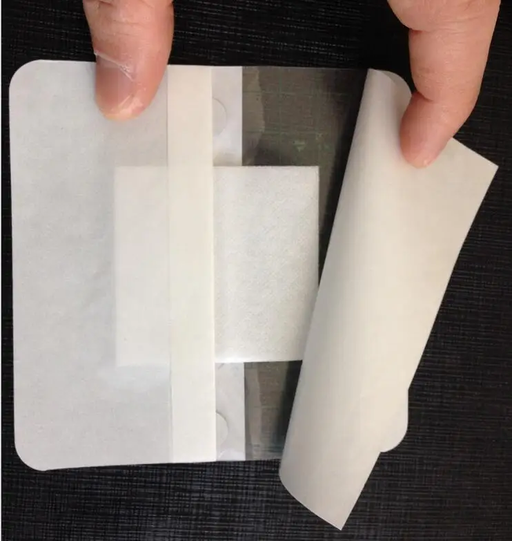 Absorbent pad medical adhesve PU transparent waterproof wound dressings