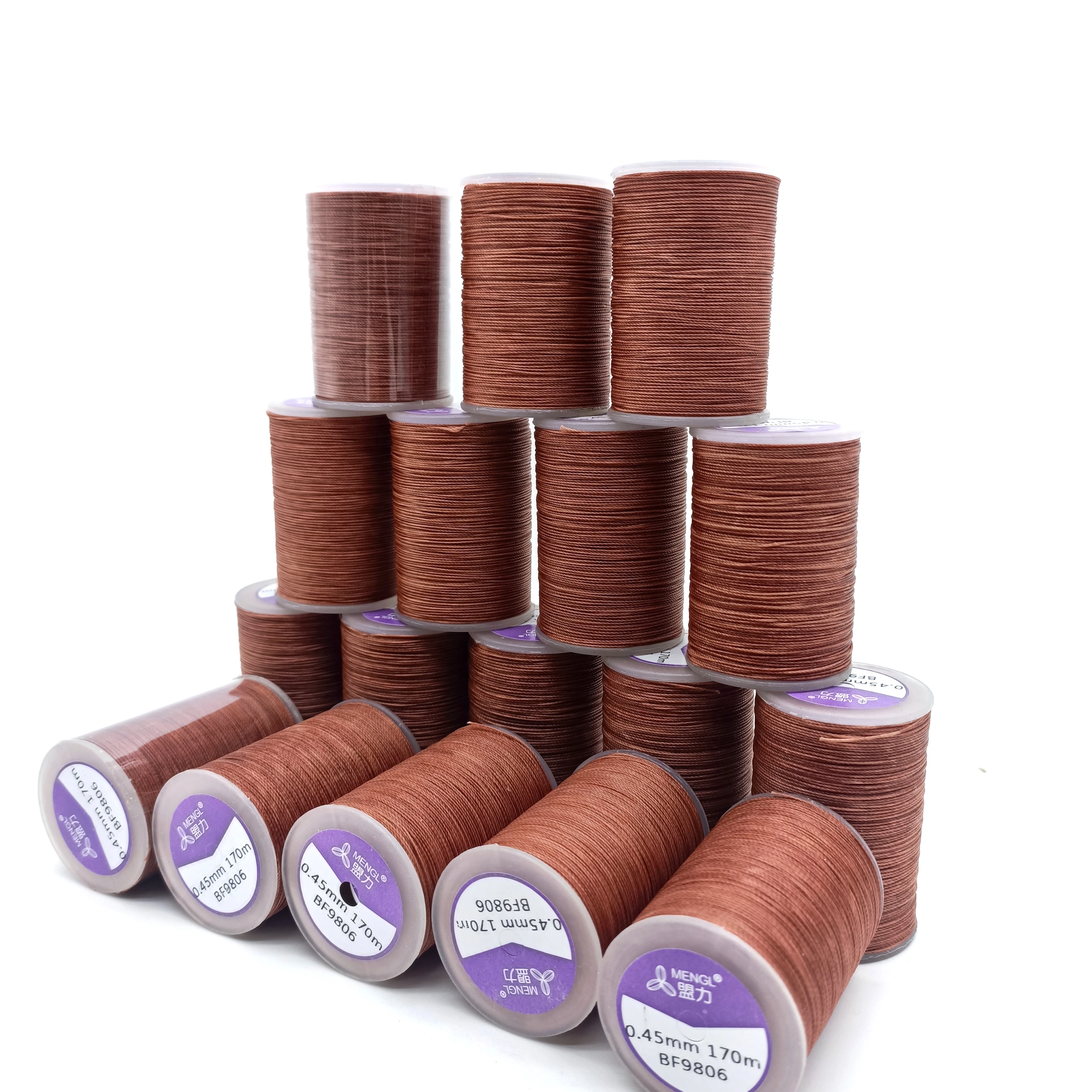 44 color polyester wax thread 0.65mm 1mm 70 meter woven bracelets for leather