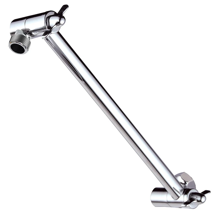 Universal Brass Adjustable chrome Shower Extension Arm