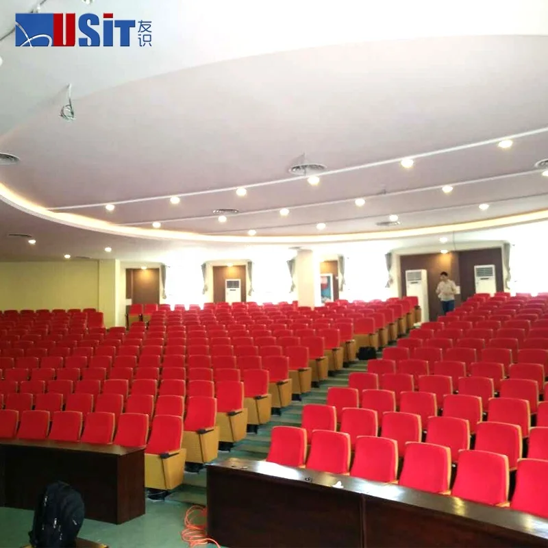 Low Price Auditorium Conference Lecture Hall Chairs Movie Theater Seat Large Conference Chair