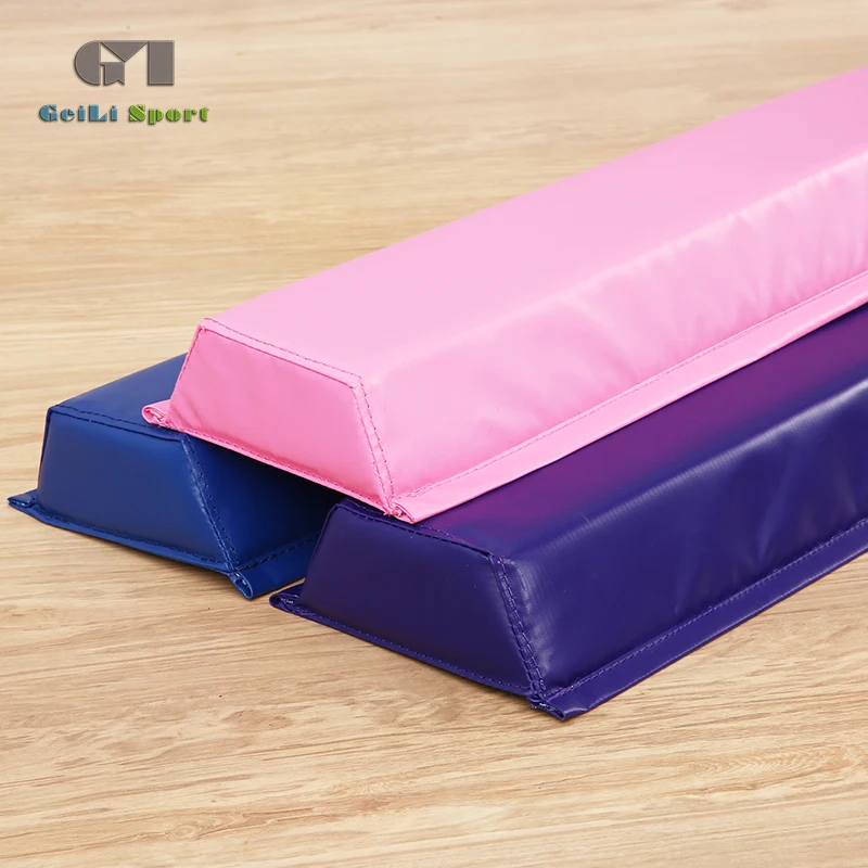 Factory price New design purple eco friendly gym equipment children gymnastic tactile balance beam