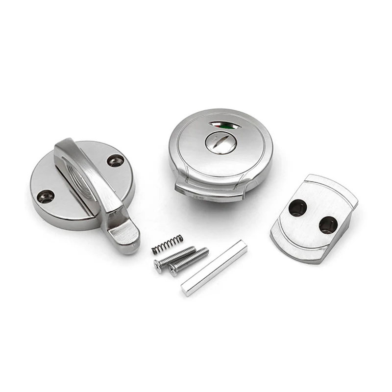 Factory HPL Toilet Cubicle Partition Zinc Alloy Indicator Latch Turn Door Locks For Public WC Cubicles