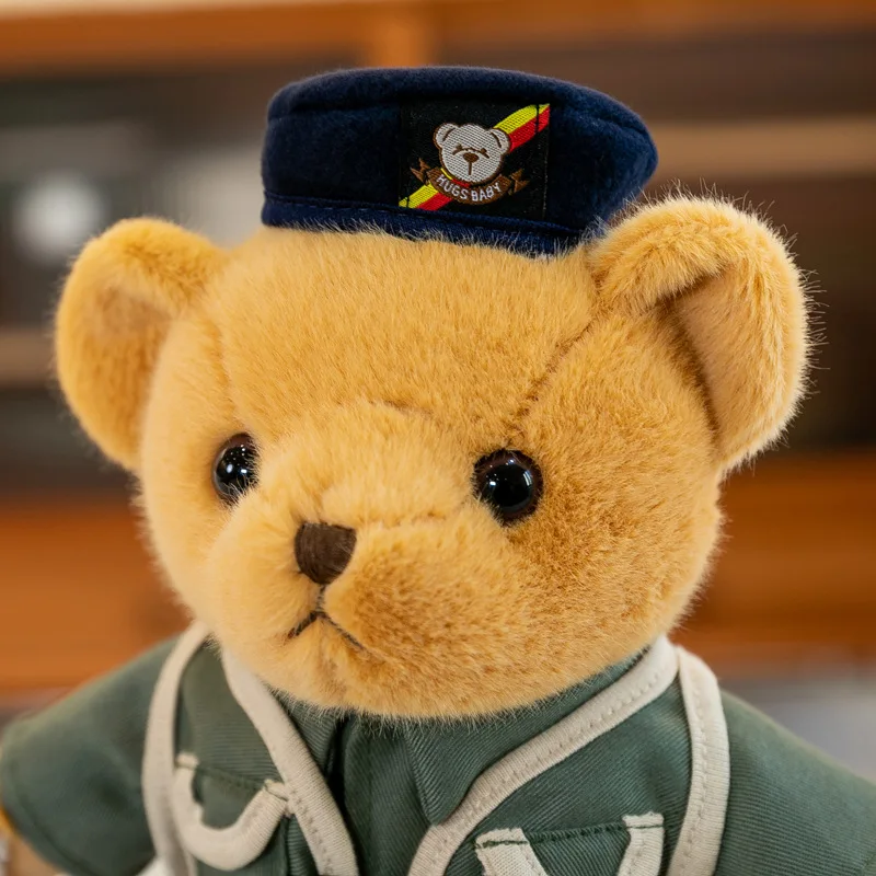 Mengai Little Bear Doll Motorcycle Plush Toy Iron Riding Traffic Teddy Bear Cute Doll Children Gift Bear