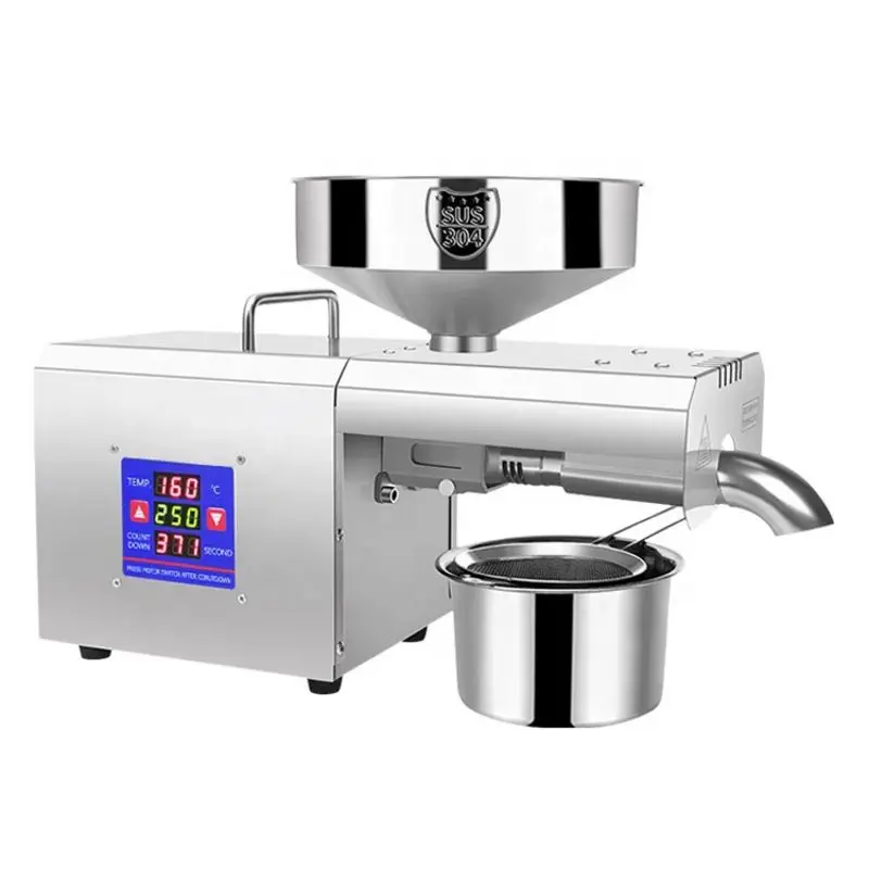 Hot Sale Coconut Processing Mini Oil Press Machine for Sunflower Sesame Seeds Oil Extraction