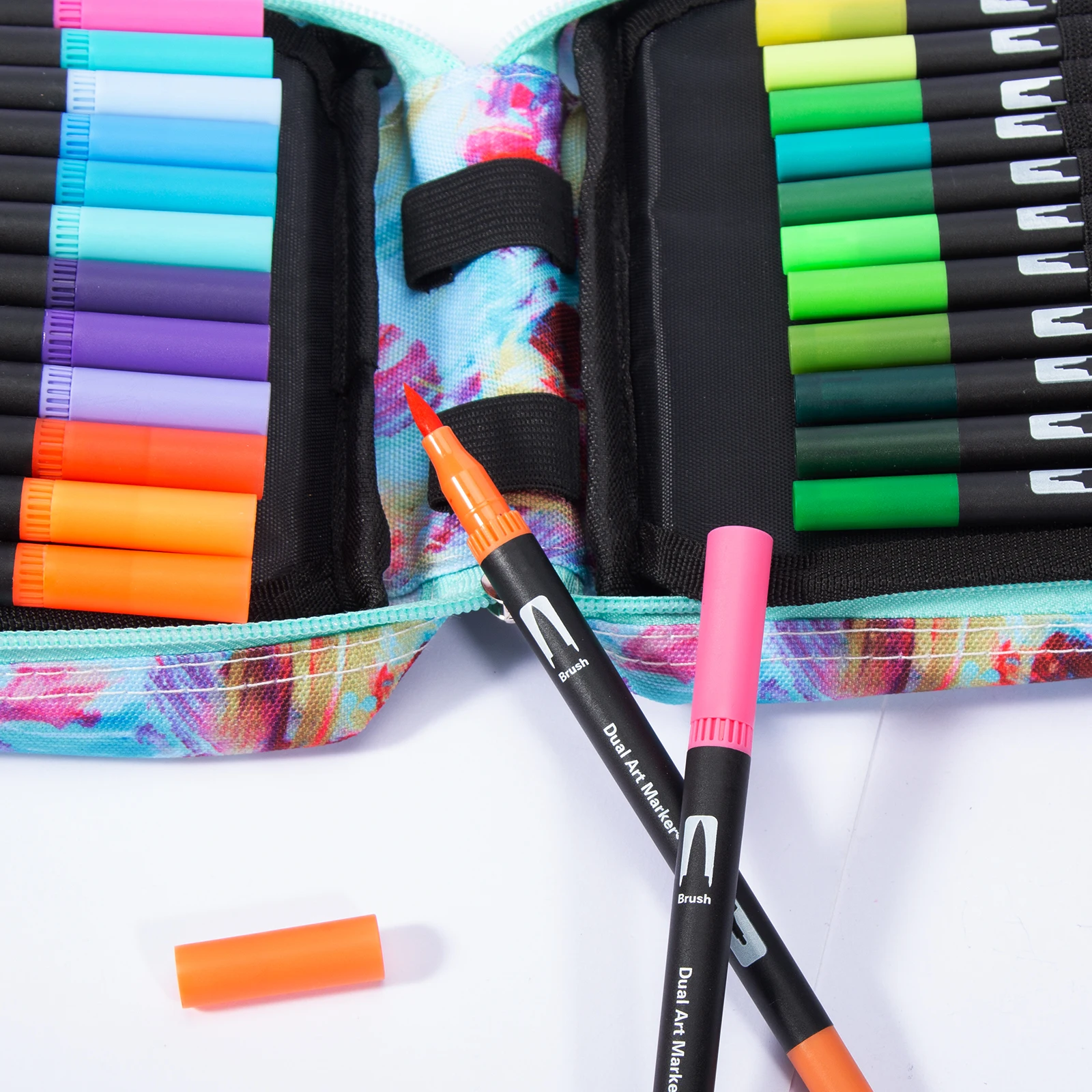 Fine Point and Brush Tip 72colors  Dual Brush Marker Pens
