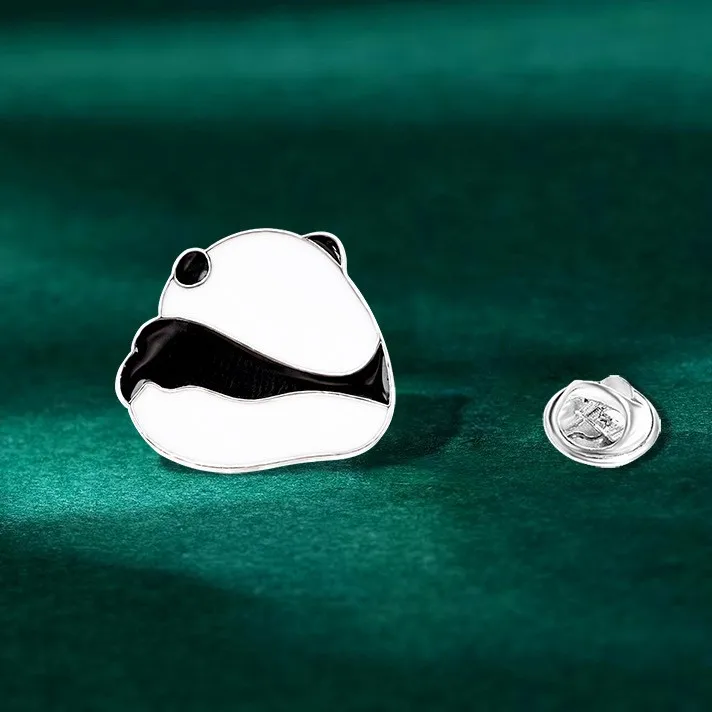 Factory Direct Sale Custom Metal Animal Lover Lapel Pin Badge Panda Bear Panda Soft Hard Enamel Pin