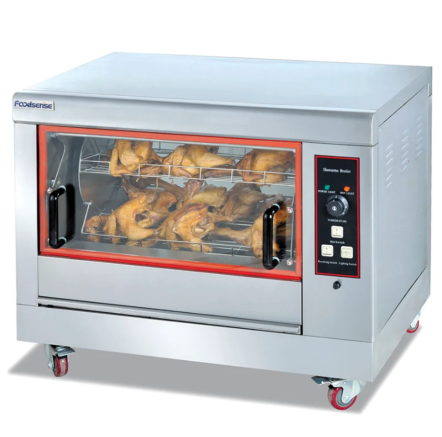 Gas/electric chicken rotisserie machine Roast chicken oven/Chicken Grill machine with capacity 12~16 chickens per Time