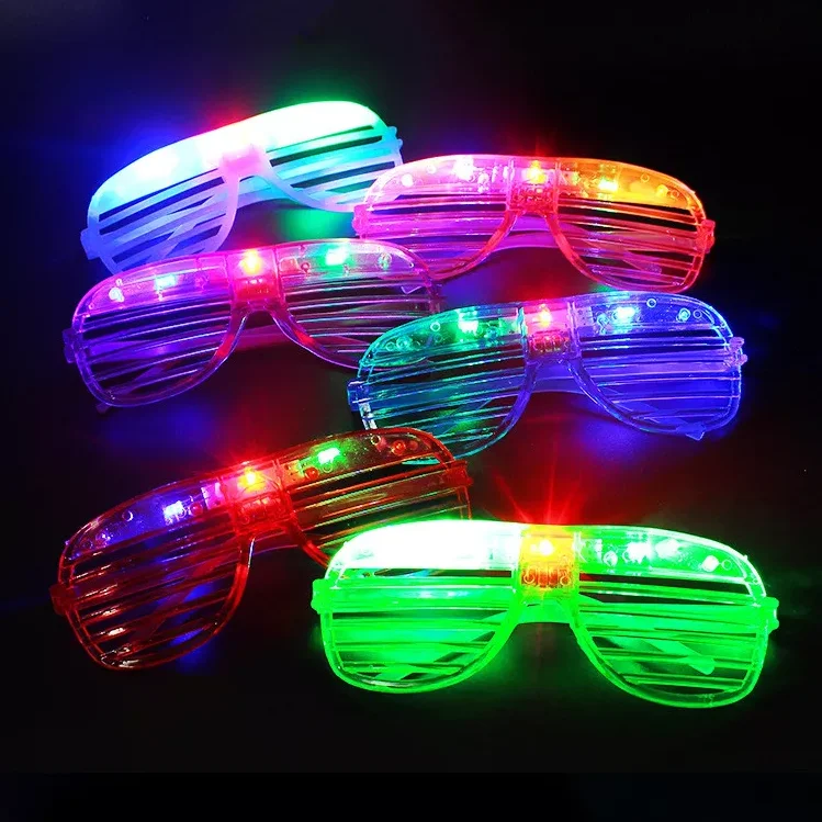 2023 Party glasses Led Glasses Light Up flashing shutter shades Glasses DJ party Decoration for Festive & Party Supplies