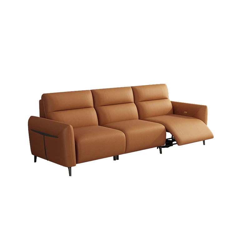 wholesale I shape electric  automatic  sofa bed for living room home 1+2+3 recliner sofa bed