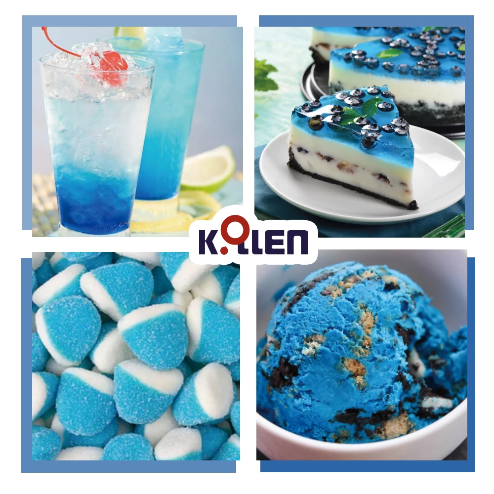 Natural Food coloring food additives spirulina blue colour blue spirulina