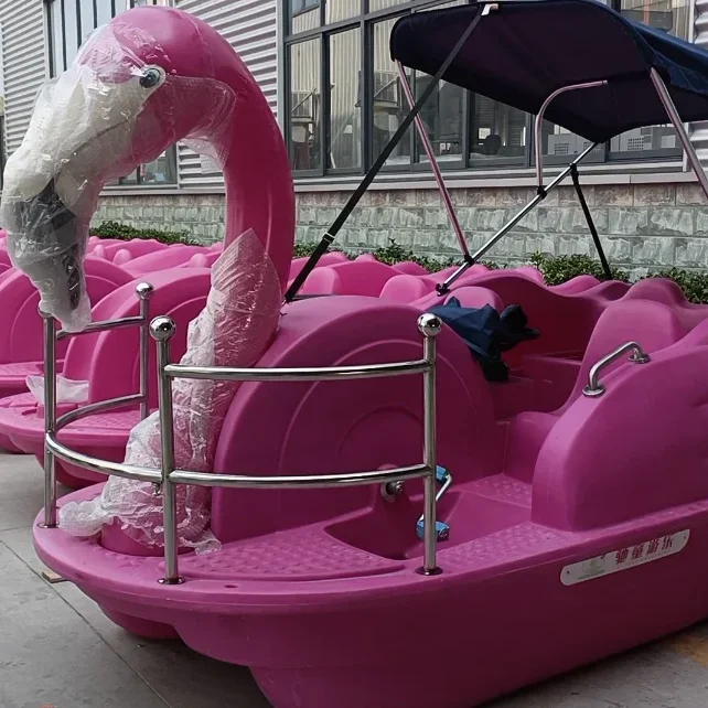 Высококачественная полиэтиленовая Педальная лодка Фламинго с четырьмя колесами из нержавеющей стали Механическая Шестерня для лодки