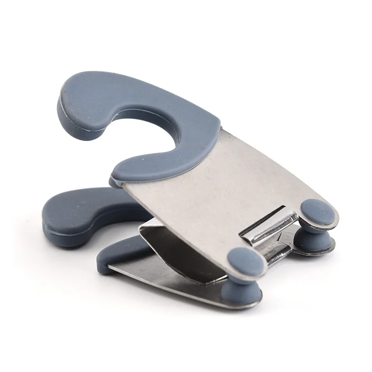 Stainless Steel Pan Side Clip Bowl Saucer Plate Picking Kitchen Gadget Cooking Hot And Slippery Silica Gel Clip Spot