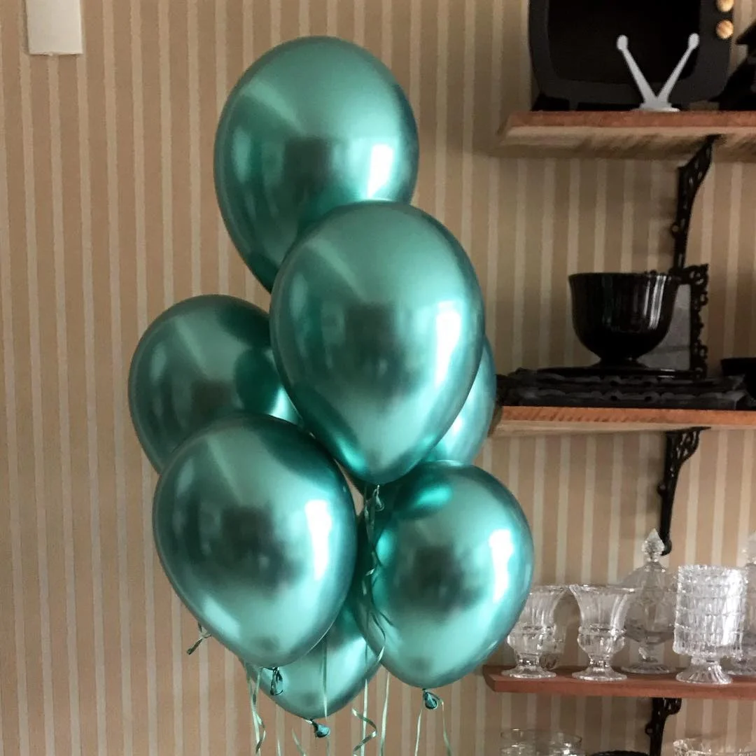 Partygram Chrome Green 12inch NEW globos Birthday party latex Decoration Baloonsfor round  china wholesale balloons