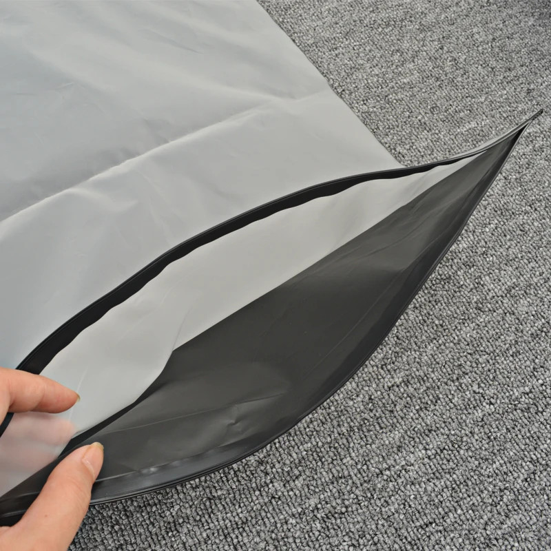 custom frosted matte black clothing zipper bags tshirt eva custom frosted zipper polybags custom ziplock bags for garment