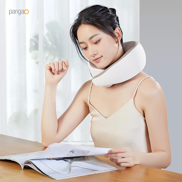 Smart Electric Cervical Spine Massage Travel Shoulder And Neck Pillow Massager with Red Light Heat